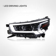 Load image into Gallery viewer, Modified LED headlight assembly pair for Toyota Hilux Revo 2021-2024 with custom LED signature