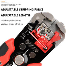 Load image into Gallery viewer, Wire Stripper Tool – 8in Self-Adjusting Multi-Function Cutter &amp; Crimping Pliers for DIY and Industrial Work
