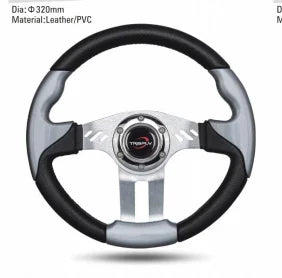 Universal 3-Spoke Modified Racing Steering Wheel 320 / 350 mm – VW, BMW, Porsche
