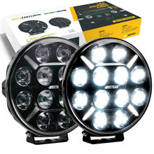 Load image into Gallery viewer, Truck 4WD 9 inch 120W super bright round LED driving light set