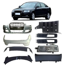 Load image into Gallery viewer, Audi A6 C6 2009–2011 Front / Rear Bumper, Fog Lamps, Chrome Moulding and Brackets 4F0807065AA
