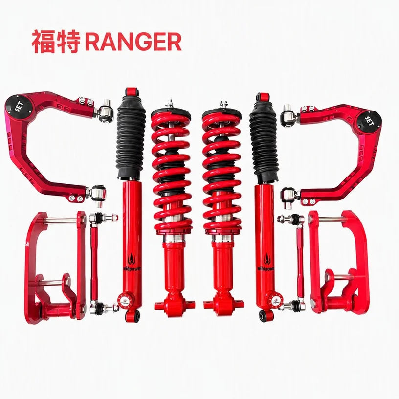 For Ford Ranger  2-4inch Shock Absorbers Wildpower Adjustable Off-Road 4X4 Lifting Heavy Duty Suspension Kit