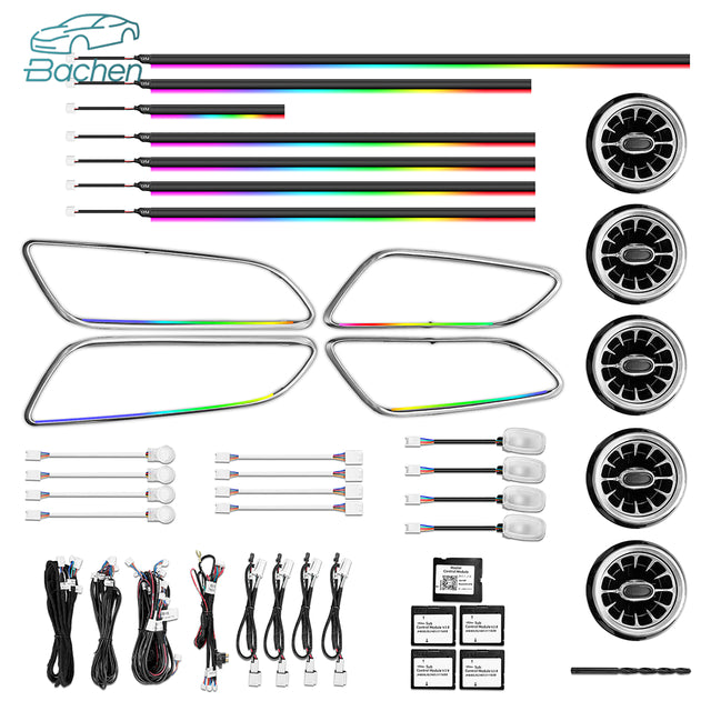 Mercedes-Benz Multi-Model C/E/S-Class 64-Colour LED Interior Ambient Light Kit — Premium Vehicle-Specific Ambient Lighting