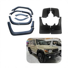 GZDL4WD Truck Exterior Accessories Car Fender Flares Arch Wheel With Mudflaps for Land Cruiser 76 Series