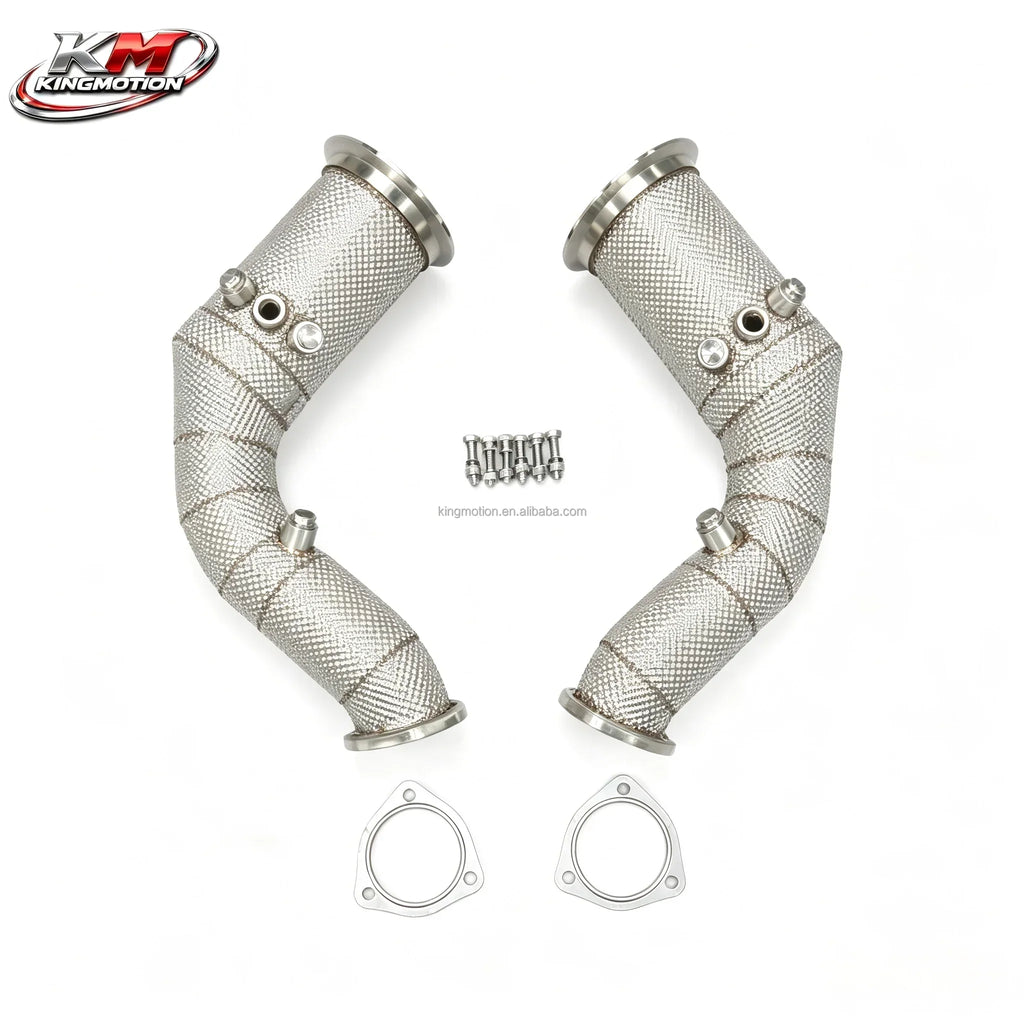 KM Performance Stainless Steel Catalytic Converter Downpipe for Audi