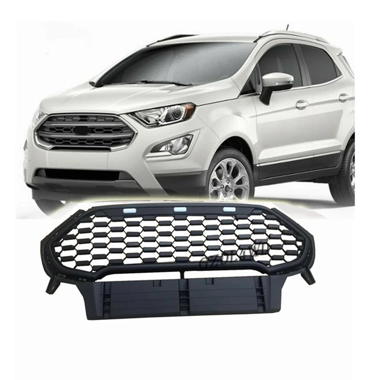 For Ecosport 2019 2020  Front Grill OEM Style Black ABS Trim Grille
