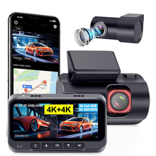 Load image into Gallery viewer, Universal 4K 3 inch Front and Rear Dash Cam