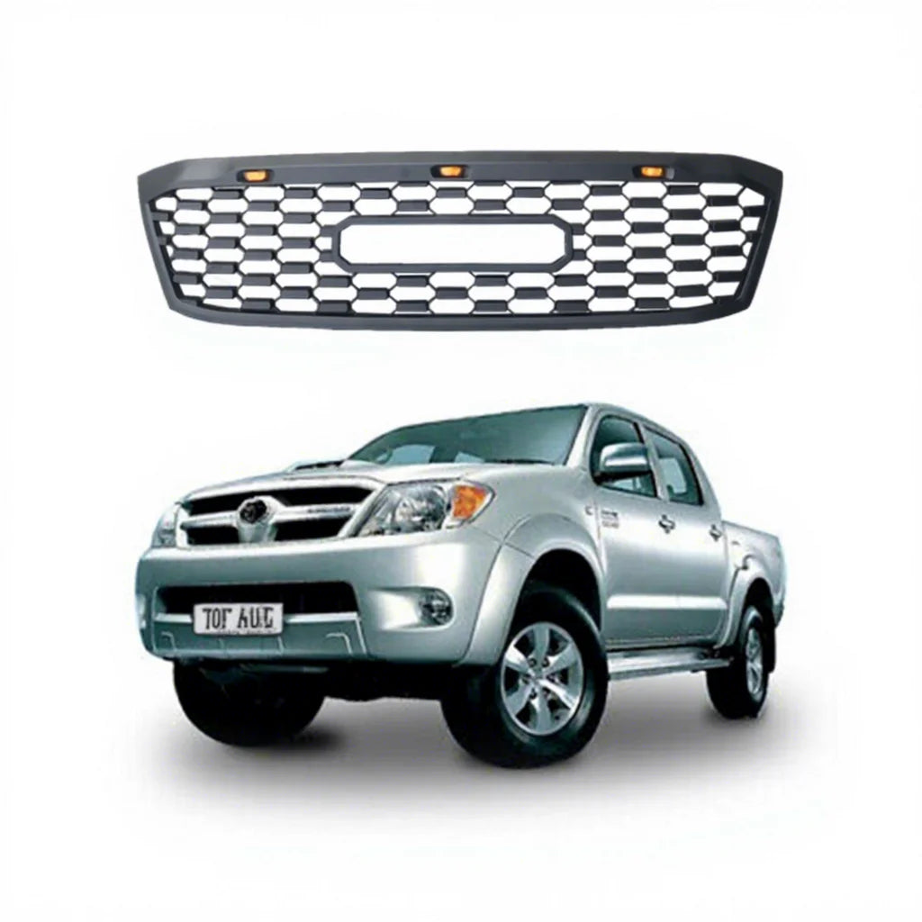 Car Front Grille for Hilux Vigo 2005-2011 With LED Lights