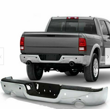 Load image into Gallery viewer, Dodge RAM 1500 Complete Chrome Steel Rear Step Bumper Assembly