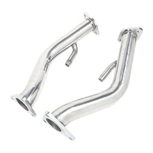 Load image into Gallery viewer, Nissan 370Z Z34 / Infiniti G37 V36 2009-2016 VQ37VHR 3.7L V6 Polished Stainless Steel Lower Downpipe Set