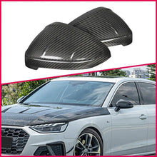 Load image into Gallery viewer, Audi A4 S4 RS4 B9 B9.5 Carbon Fibre Replacement Side Mirror Caps