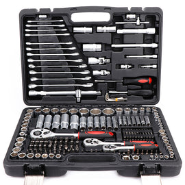 216-Piece Combination Mechanical Socket Ratchet Wrench Tool Set