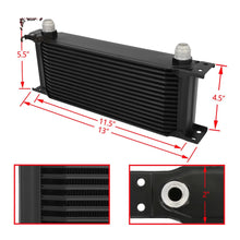 Load image into Gallery viewer, Universal 16-Row Aluminium Oil Cooler Core 10AN - 13 x 5.5 x 2 inch