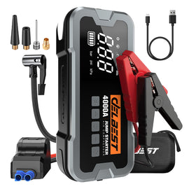 12V 2000A/4000A Peak Jump Starter 24000mAh Lithium Battery
