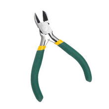 Load image into Gallery viewer, Pair of wire cutters with green handles on a white background