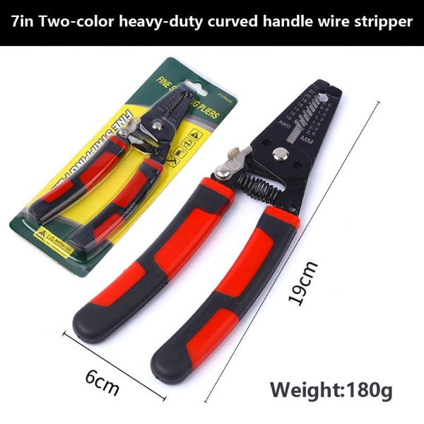 Wire Stripper Tool – 7-in-1 Automatic Cable Cutting & Crimping Pliers with PVC Handle