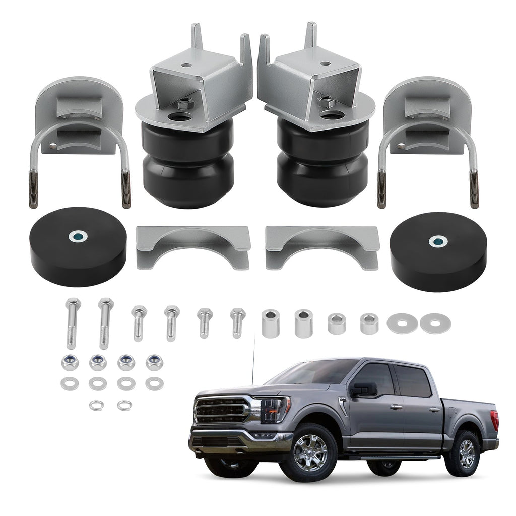 Rear Enhanced Suspension System Rubber Spring Kit for FORD F-150 2WD 4WD 2015-2026 up to 6000 LBS