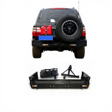Load image into Gallery viewer, Car Exterior Accessories Steel Rear Bumper for Land Cruiser  FJ100 LC100 1998-2007 With Oil Tank Carrier and Spare Tire 