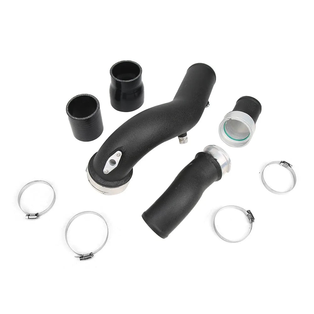 BMW 535i 640i 740i F10 F12 F13 2011-2017 N55 3.0T Aluminium Intercooler Charge Pipe Kit, OEM 13717583728