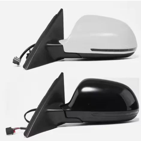 Audi A4 Right Side Door Mirror Assembly White 8K1857410A