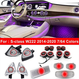 Mercedes-Benz S-Class W222 64-Colour LED Interior Ambient Light Kit — Premium Vehicle-Specific Ambient Lighting