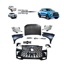 Load image into Gallery viewer, GZDL4WD Auto Front Bumper Body Kits for Hilux Vigo 2012+ Grade to Lexus  lx 570 Style Facelift Kits