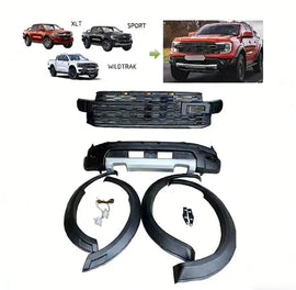Car Body Kit for Ranger T9 XLT Sport Wildtrak Upgrade to T9 Raptor Upgrade Facelift Full Kit
