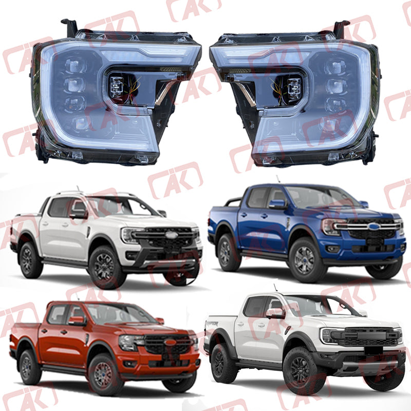4WD accessories LED headlight for Ford Ranger 2022 2023 XL XLS XLT Wildtrak