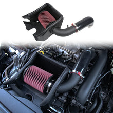 Load image into Gallery viewer, 2012-2018 Audi A3 Q3 VW Golf MK7 Skoda EA211 1.2T 1.4T 3 Inch Aluminium Cold Air Intake Kit - Black and Red
