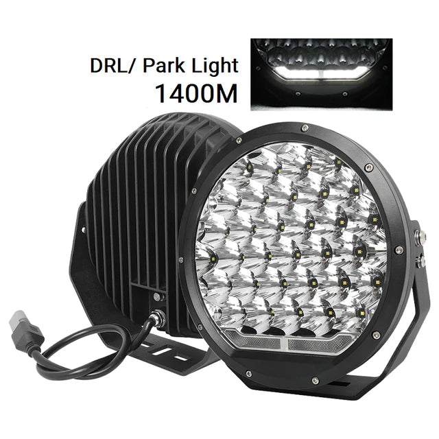 198W 9 inch wider spot beam LED spotlight for 4WD off-road driving