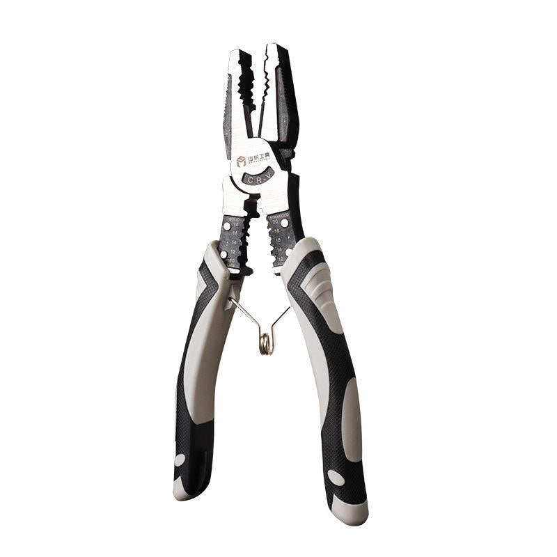 Wire Stripper Tool – Multifunctional Chrome Vanadium Steel Stripping & Cutting Pliers with PVC Handle