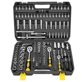 172-Piece Professional Auto Repair Socket & Ratchet Tool Set