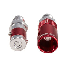 Load image into Gallery viewer, AN4 Red Anodised Aluminium Quick Release Dry Break Disconnect Fuel Fitting