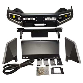 Steel sports front bumper (no loop) for Isuzu D-Max 2018-2022