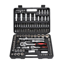 108-Piece Auto Repair Ratchet Wrench Set Vehicle Maintenance Kit
