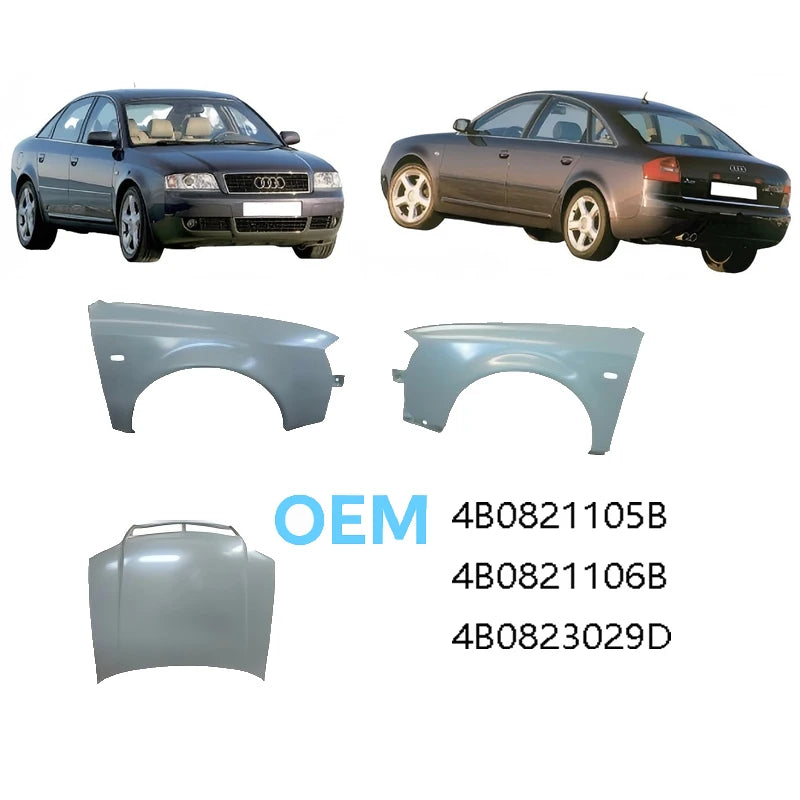 Audi A6 C5 1997–2005 Steel Front Guard / Bonnet 4B0821105B 4B0821106B 4B0823029D