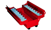 Load image into Gallery viewer, Two Tier Cantilever Tool Box (Swivel Casters)