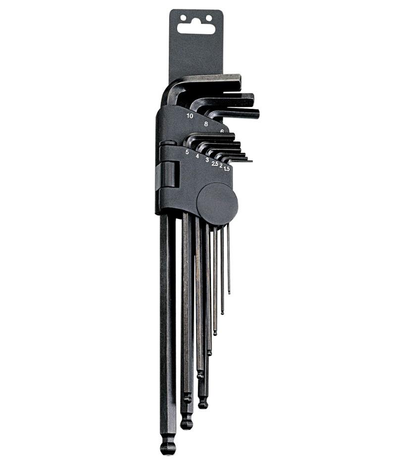 9 Piece Metric Wobble Ball Hex Key Set