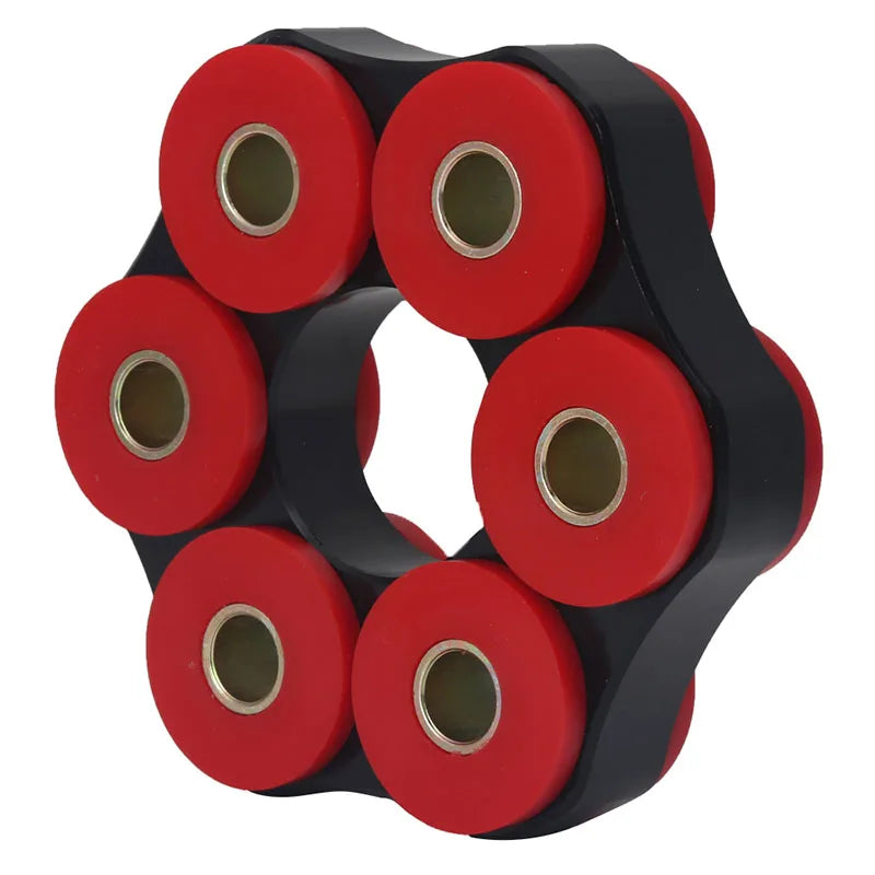 BMW E30 E36 E46 Manual Transmission Drive Shaft Flex Disc Joint, 78 mm / 12 mm, Red and Black