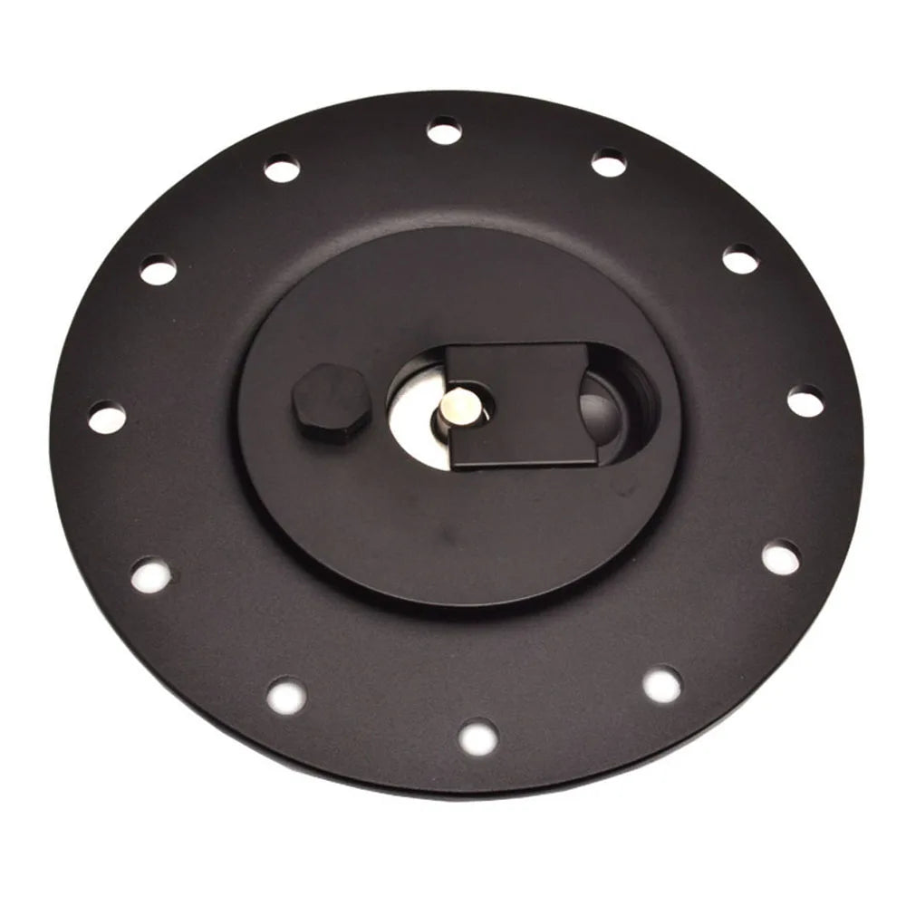 Universal Billet Aluminium Fuel Cell Cap - 12 cm Diameter, 12-Bolt Flange