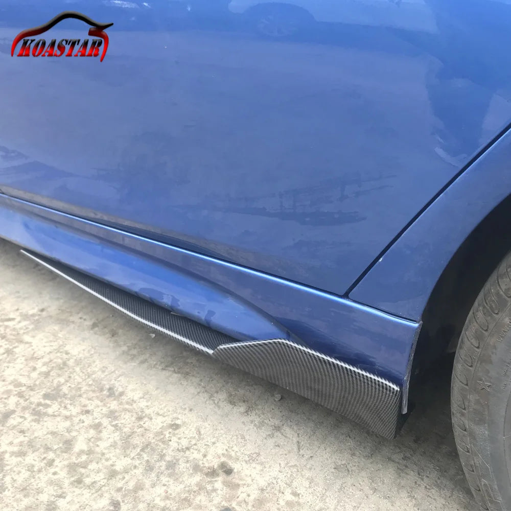 Universal Side Skirt Extension Kit - Black ABS