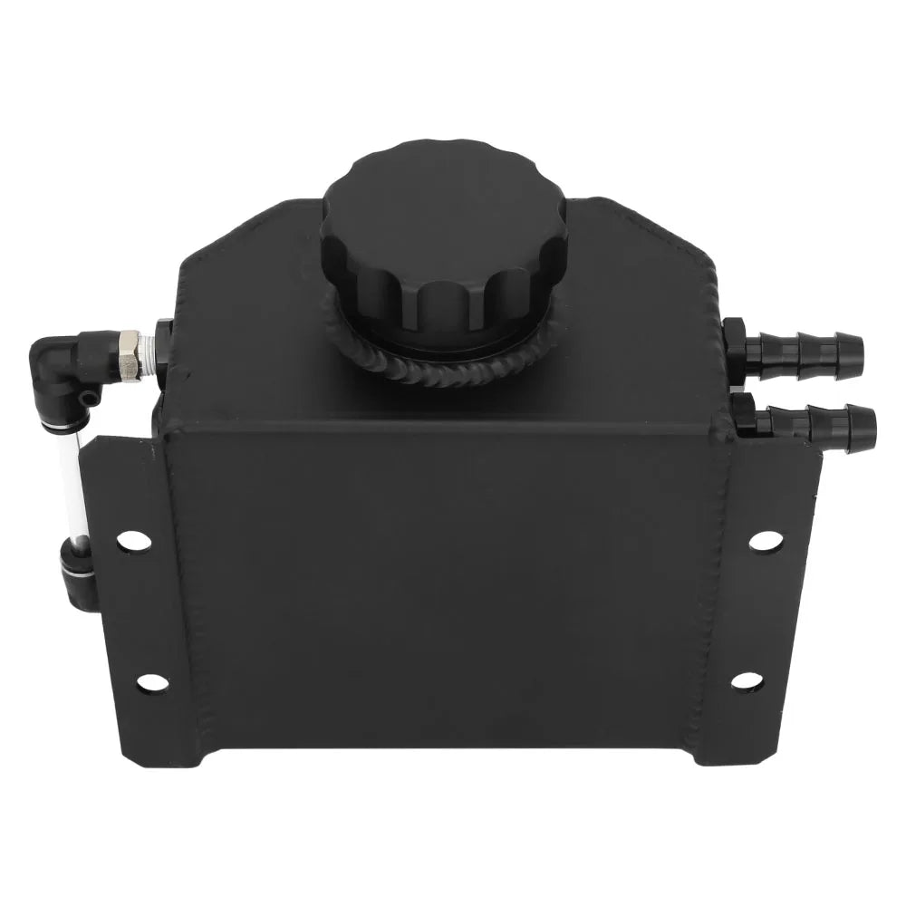 Universal Aluminium Oil Catch Can / Coolant Overflow Tank 1L - 2L with Barbed Fittings