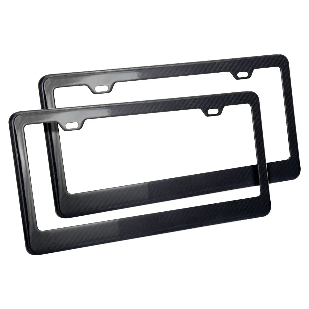 Real Carbon Fibre Licence Plate Frame - US Standard Size