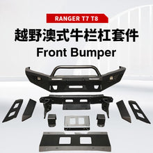 Load image into Gallery viewer, Heavy duty steel bull bar front bumper for Ford Ranger T7 T8
