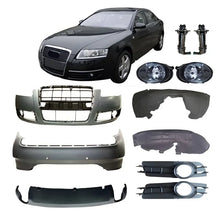 Load image into Gallery viewer, Audi A6 C6 4F 2005–2011 Front &amp; Rear Bumper, Fog Lamp &amp; Trim Replacement Parts 4F0807105A 4F5807303A