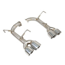 Load image into Gallery viewer, Subaru WRX / WRX STI 2015-2021 Polished Stainless Axle-Back Muffler Delete Exhaust with Polished Quad Tips