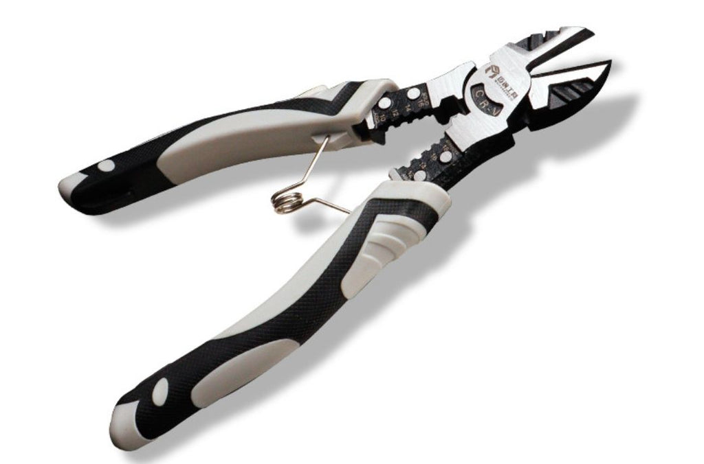 Wire Stripper Tool – Multifunctional Chrome Vanadium Steel Stripping & Cutting Pliers with PVC Handle