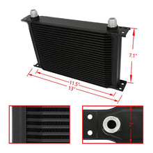 Load image into Gallery viewer, Universal 25-Row Oil Cooler Kit 10AN with Relocation Lines - Aluminium, M20x1.5