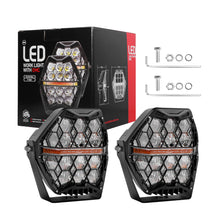 Load image into Gallery viewer, Jeep Spot Beam Amber DRL 7" 120W LED Driving Light