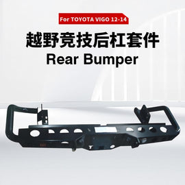 Heavy duty rock crawler steel rear bumper for Toyota Hilux Vigo 2012-2014